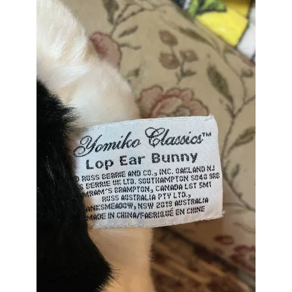 Russ Yomiko LOP EAR BUNNY Realistic, VTG Soft And Lovey, Rabbit Stuffed Plush - Picture 15 of 16